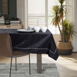 Staltiesė juodos spalvos 140×320 cm AmeliaHome GAIA