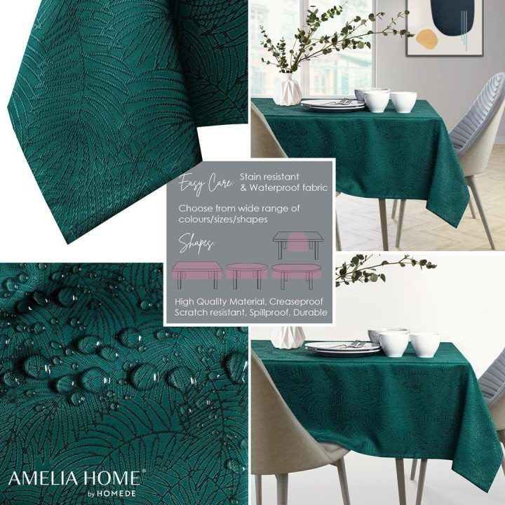 Staltiesė AmeliaHome Gaia 110 × 160 cm, butelio žalumo
