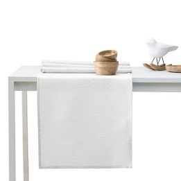 Staltiesė komplektas 115×300+35×300 kreminės spalvos