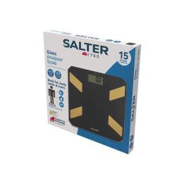 Salter SA00601BGCFEU12 stiklinės kūno analizės svarstyklės, juodos