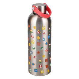 Paladone Super Mario metalinis vandens butelis su nešiojimo kilpele, 500 ml