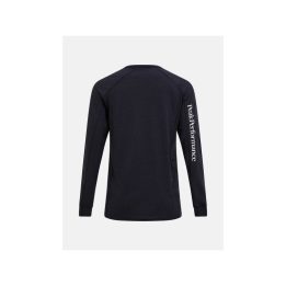 Moteriški marškinėliai ilgomis rankovėmis PEAK PERFORMANCE Trail Wool Blend LS, juodi