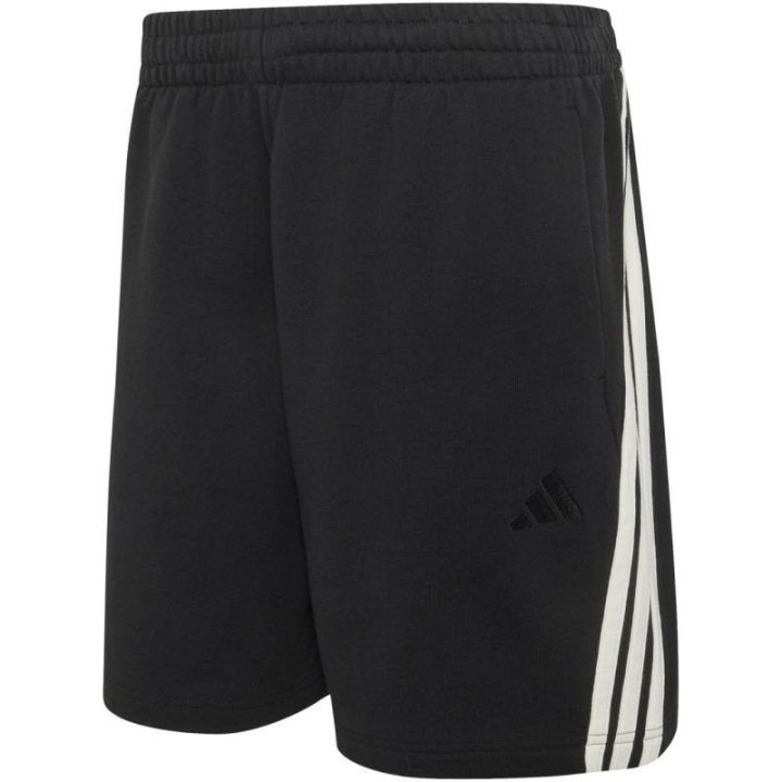 Vyriški medvilniniai šortai adidas 3-Stripes, juodi