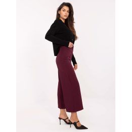 Moteriškos plataus kirpimo kelnės IT Girl, bordo