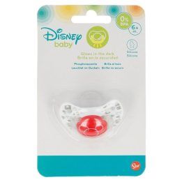 Disney Baby silikoninis anatominis čiulptukas, 6+ mėn., raudonas