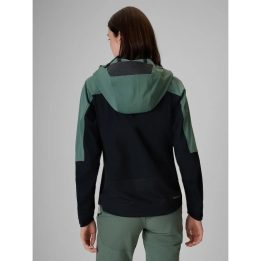 Moteriška softshell striukė 4F PRO NeoDry 10000, juoda ir žalsva