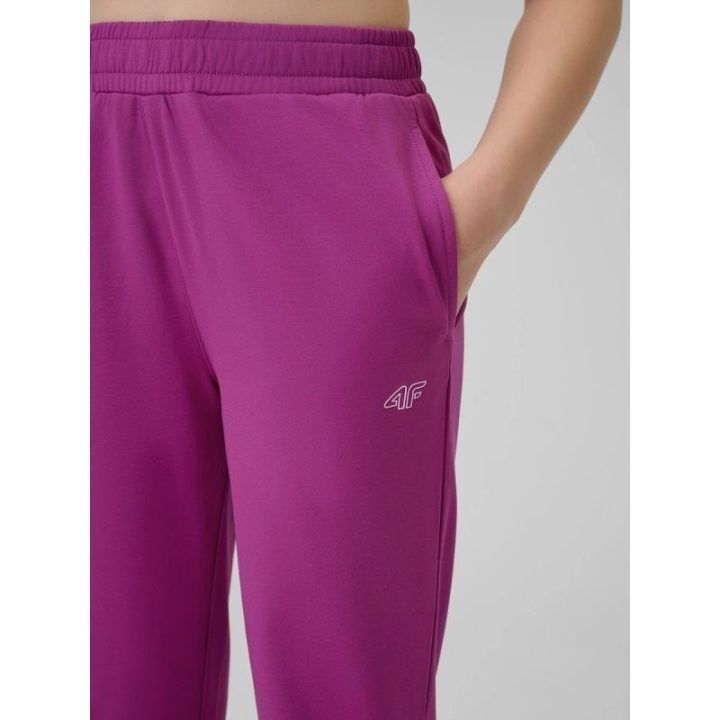 Mergaičių sportinės kelnės 4F jogger, rožinės