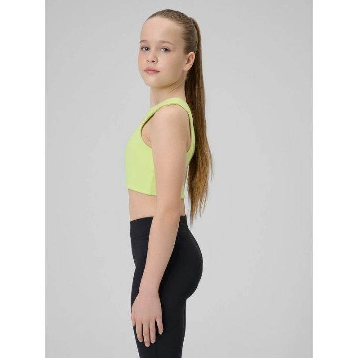 Sportinė liemenėlė mergaitėms 4F, šviesiai žalia