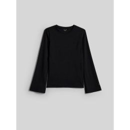 Moteriški slim longsleeve marškinėliai 4F, juodi