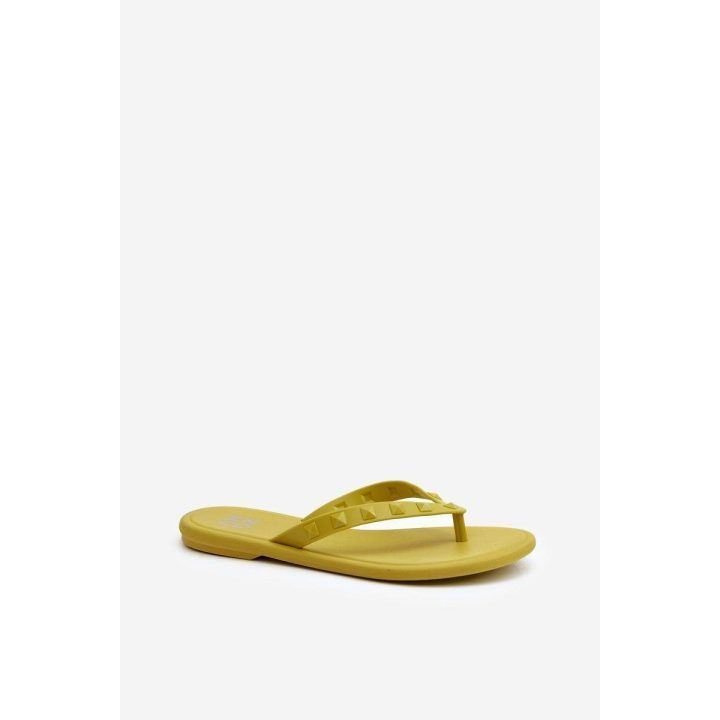 Moteriškos plokščios šlepetės Step In Style, žalios