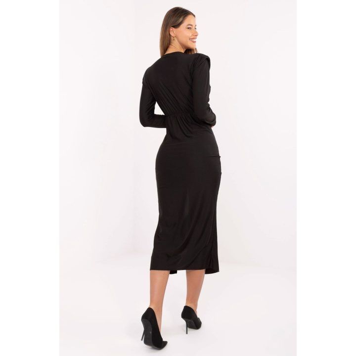 Moteriška pieštuko formos midi suknelė Italy Moda, juoda