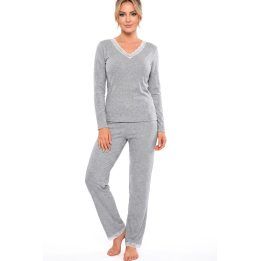 Megi ilga pižama Donna – pilka
