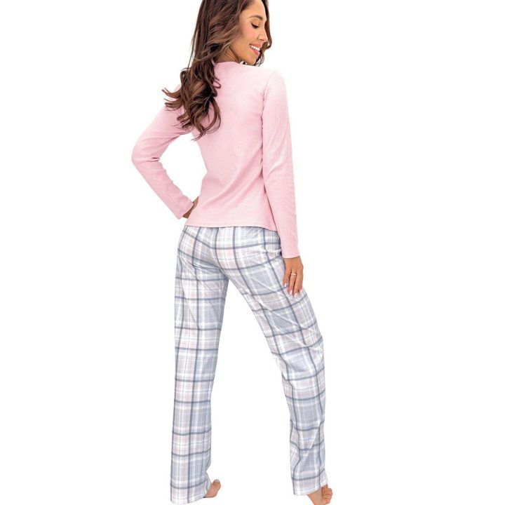 Moteriška pižama Donna 231403 – pilka