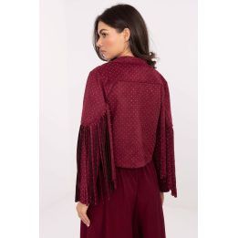Moteriška striukė su kutais Italy Moda, raudona