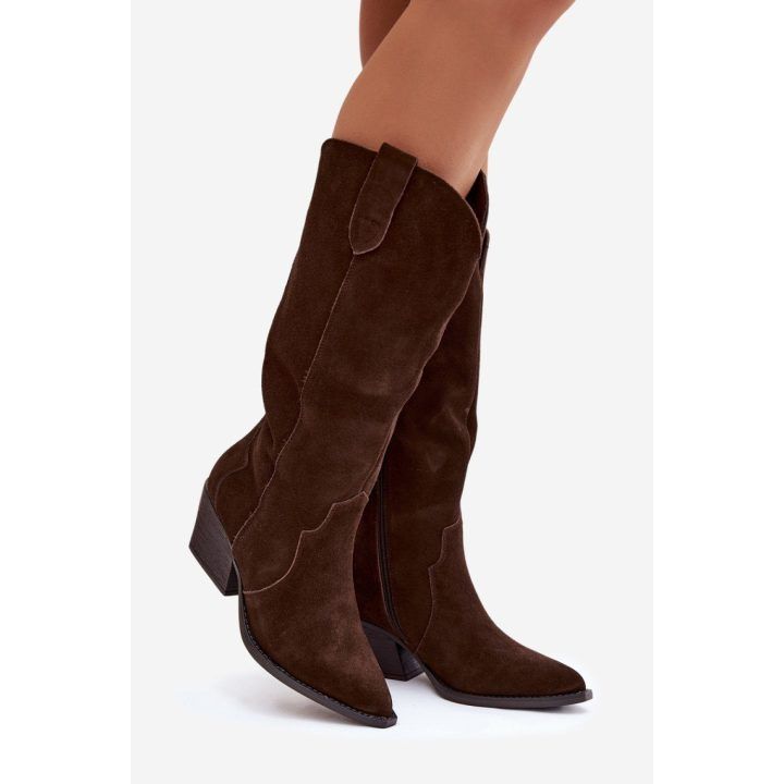 Ilgaauliai batai moteriški Step In Style – ruda