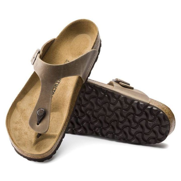 Moteriškos šlepetės Birkenstock Gizeh, tabako rudos