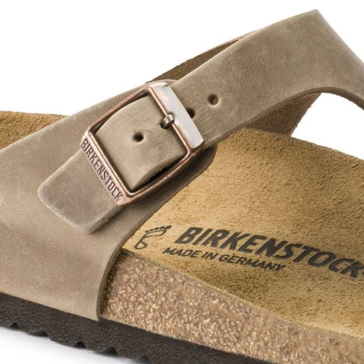 Moteriškos šlepetės Birkenstock Gizeh, tabako rudos