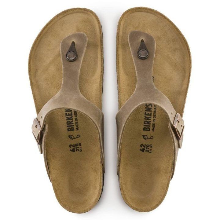 Moteriškos šlepetės Birkenstock Gizeh, tabako rudos