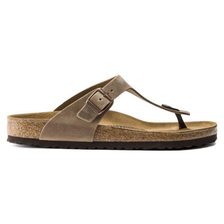 Moteriškos šlepetės Birkenstock Gizeh, tabako rudos