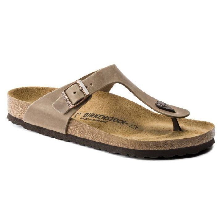 Moteriškos šlepetės Birkenstock Gizeh, tabako rudos