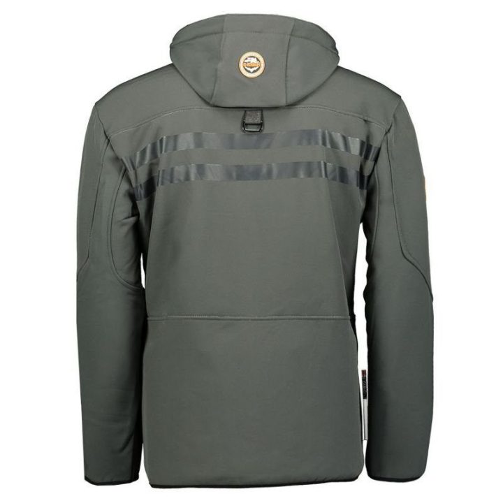 Vyriška softshell striukė Geographical Norway Royaute DB, tamsiai pilka su oranžinėmis detalėmis