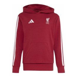 Vaikiškas džemperis su gobtuvu adidas Liverpool FC, bordo