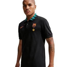 Nike FC Barcelona trečioji polo marškinėlių versija, juodi