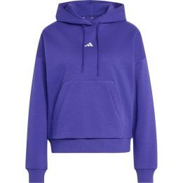 Moteriškas adidas džemperis su gobtuvu, violetinis