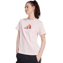 Moteriški marškinėliai adidas Floral Regular Graphic, šviesiai rožiniai