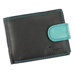 Piniginė odinė Money Kepper – juoda / raudona