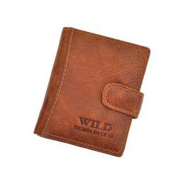 Vyriška natūralios odos piniginė Wild Things Only, 8,5 × 10,3 cm