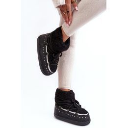 Moteriški įspiriami sniego batai su kniedėmis STEP IN STYLE, juodi