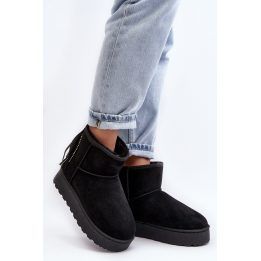 Moteriški sniego batai su kutais STEP IN STYLE, juodi