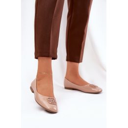 Moteriškos balerinos su švelniai užapvalinta nosimi Step in style, smėlio