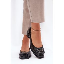 Bateliai balerinos moterims elegantiški – juoda