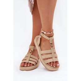 Moteriškos basutės su dirželiais Step in style, smėlio
