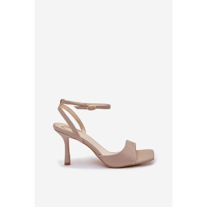 Moteriškos basutės su plonu kulnu Step In Style, 8,5 cm, geltonos