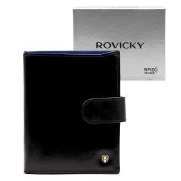 Vyriška odinė piniginė su RFID apsauga Rovicky