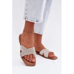 Moteriškos šlepetės su plastikiniu vidpadžiu 36–41, pilkos