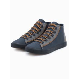 Vyriški sportiniai bateliai su užtrauktuku Ombre Clothing, tamsiai mėlyni
