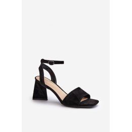 Moteriškos basutės su 10 cm kulnu, STEP IN STYLE, juodos