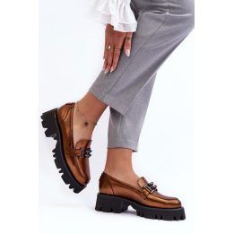 Aulinukai su platforma ir dekoratyvine sagtimi Step in style – geltona