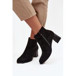 Moteriški aulinukai su vidutinio aukščio kulnu Step in style, juodi