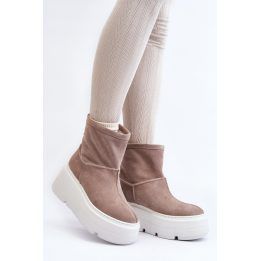 Moteriški odiniai pašiltinti aulinukai Step in style, smėlio