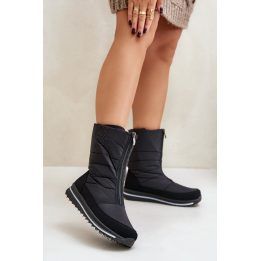 Moteriški sniego batai su platforma Step In Style, juodi