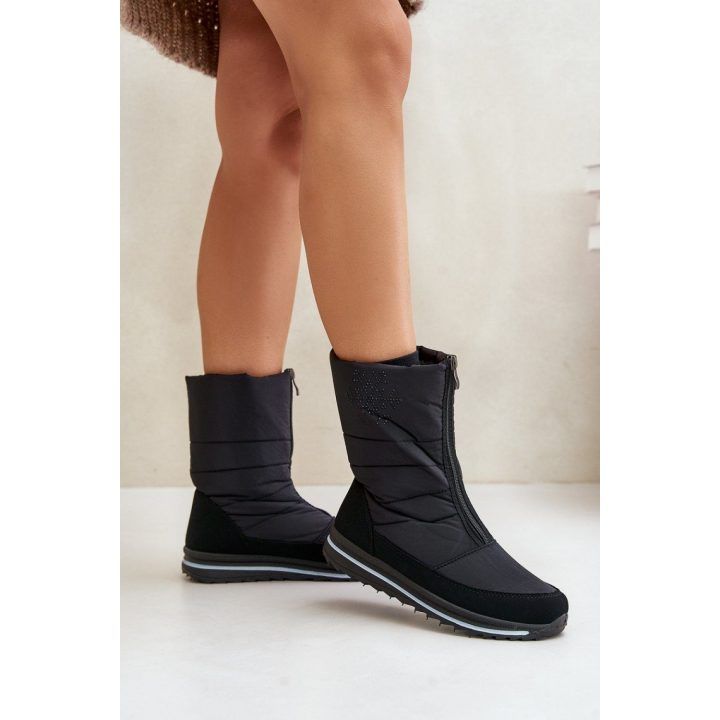 Moteriški sniego batai su platforma Step In Style, juodi