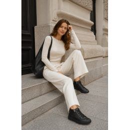 Natūralios odos moteriški aulinukai Step in style – juoda