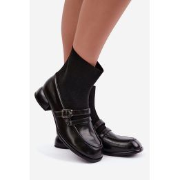 Moteriški odiniai aulinukai su elastingu aulu Maciejka, juodi