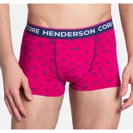 Vyriški medvilniniai bokseriai Henderson, 2 vnt., tamsiai raudoni