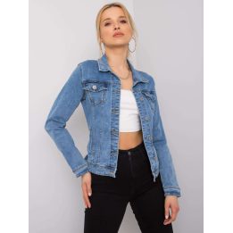 Moteriška džinsinė striukė su sagomis Denim Innovative Desing, mėlyna